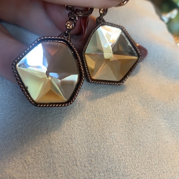 Vintage Givenchy Crystal drop Earrings - Picture 5 of 7